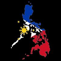 Philippines Map Flag Youth Performance Sprint T-Shirt