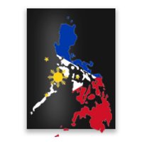 Philippines Map Flag Poster