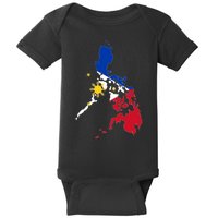 Philippines Map Flag Baby Bodysuit