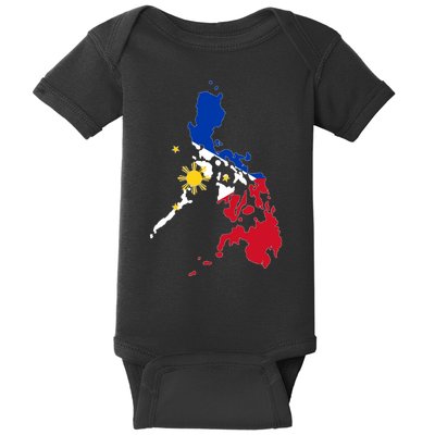 Philippines Map Flag Baby Bodysuit