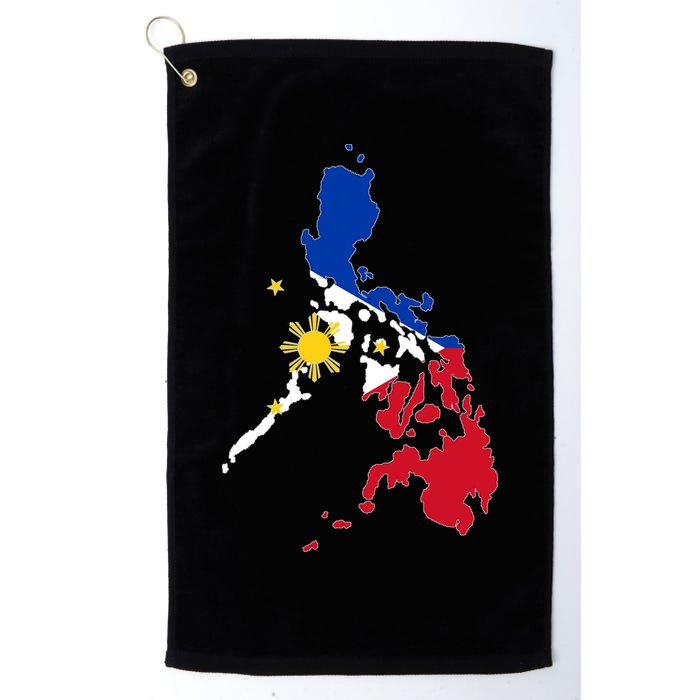 Philippines Map Flag Golf Towel