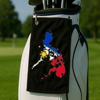 Philippines Map Flag Golf Towel