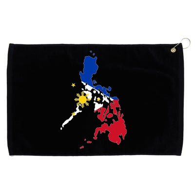 Philippines Map Flag Grommeted Golf Towel