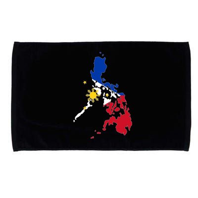 Philippines Map Flag Microfiber Hand Towel