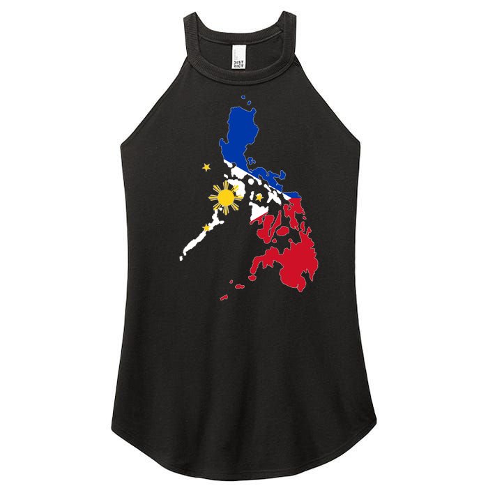 Philippines Map Flag Women’s Perfect Tri Rocker Tank