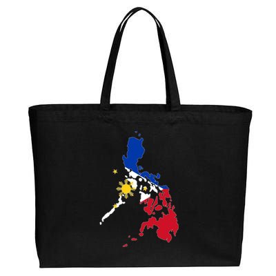 Philippines Map Flag Cotton Canvas Jumbo Tote