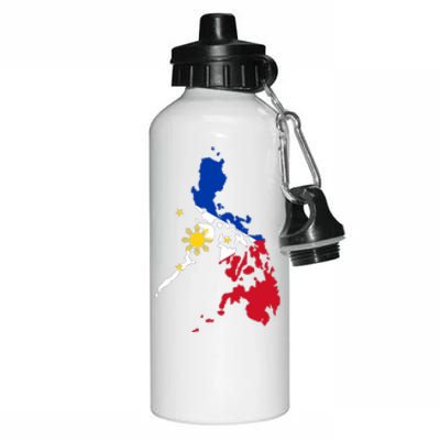 Philippines Map Flag Aluminum Water Bottle