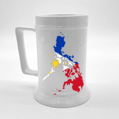 Philippines Map Flag Beer Stein