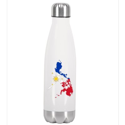 Philippines Map Flag Stainless Steel Insulated Water Bottle