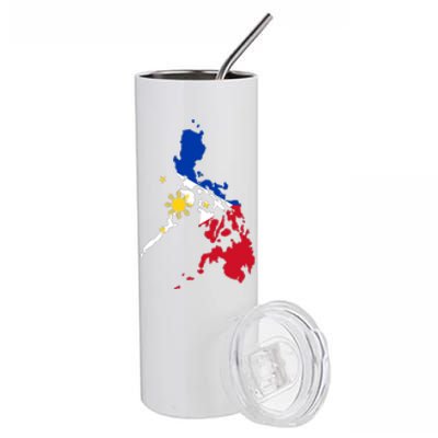 Philippines Map Flag Stainless Steel Tumbler