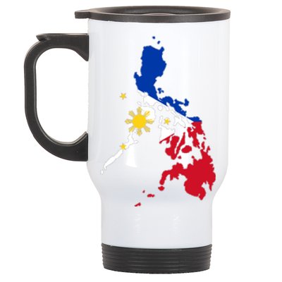 Philippines Map Flag Stainless Steel Travel Mug