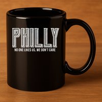 Philly Fan No One Likes Us We Don't Care 11oz C Handle Ceramic Mug