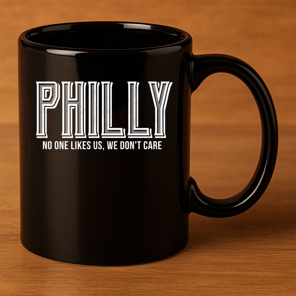 Philly Fan No One Likes Us We Don't Care 11oz C Handle Ceramic Mug