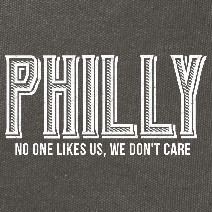 Philly Fan No One Likes Us We Don't Care Cotton Canvas Backpack