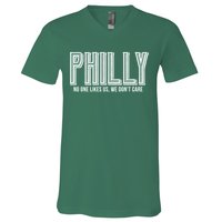 Philly Fan No One Likes Us We Don't Care V-Neck T-Shirt