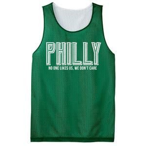 Philly Fan No One Likes Us We Don't Care Mesh Reversible Basketball Jersey Tank