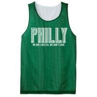 Philly Fan No One Likes Us We Don't Care Mesh Reversible Basketball Jersey Tank