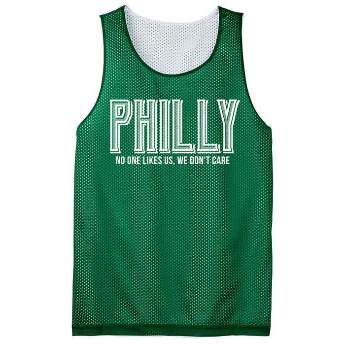 Philly Fan No One Likes Us We Don't Care Mesh Reversible Basketball Jersey Tank