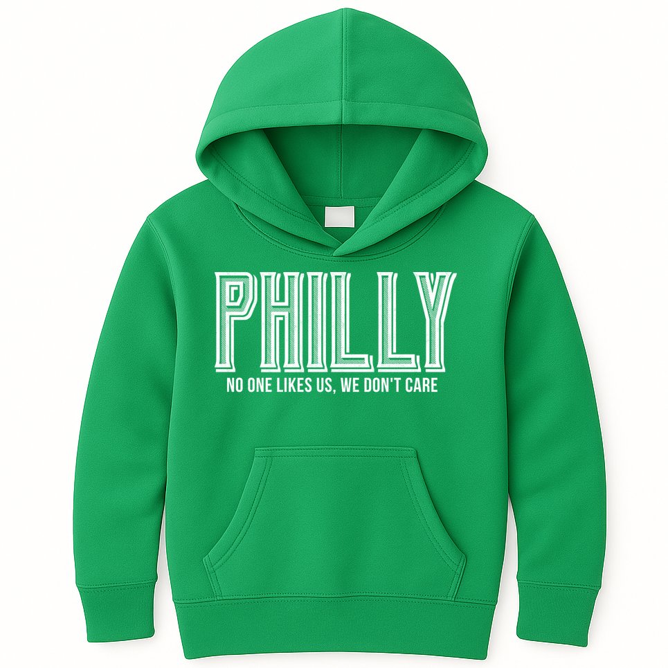 Philly Fan No One Likes Us We Don't Care Kids Hoodie