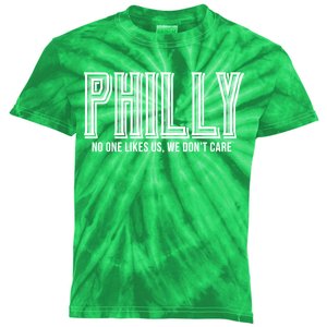 Philly Fan No One Likes Us We Don't Care Kids Tie-Dye T-Shirt