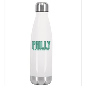 Philly Fan No One Likes Us We Don't Care Stainless Steel Insulated Water Bottle