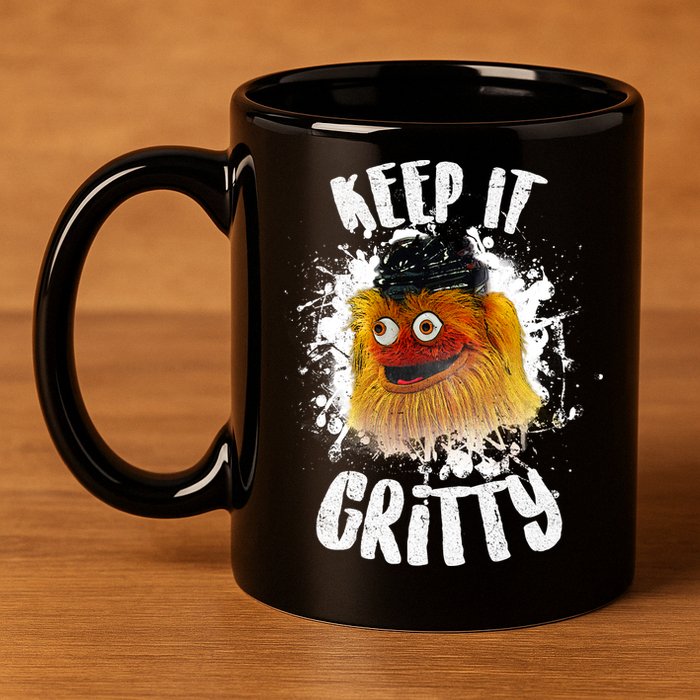 Philly Keep it Gritty Hockey Mascot 11oz C Handle Ceramic Mug