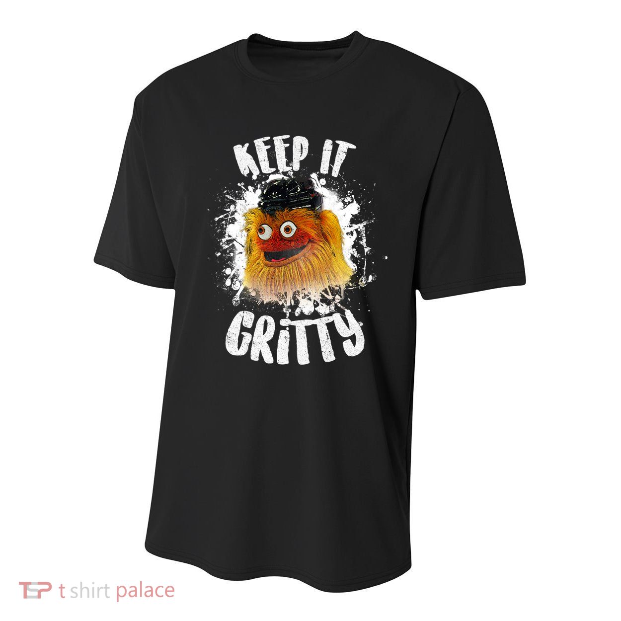 Philly Keep it Gritty Hockey Mascot Youth Performance Sprint T-Shirt
