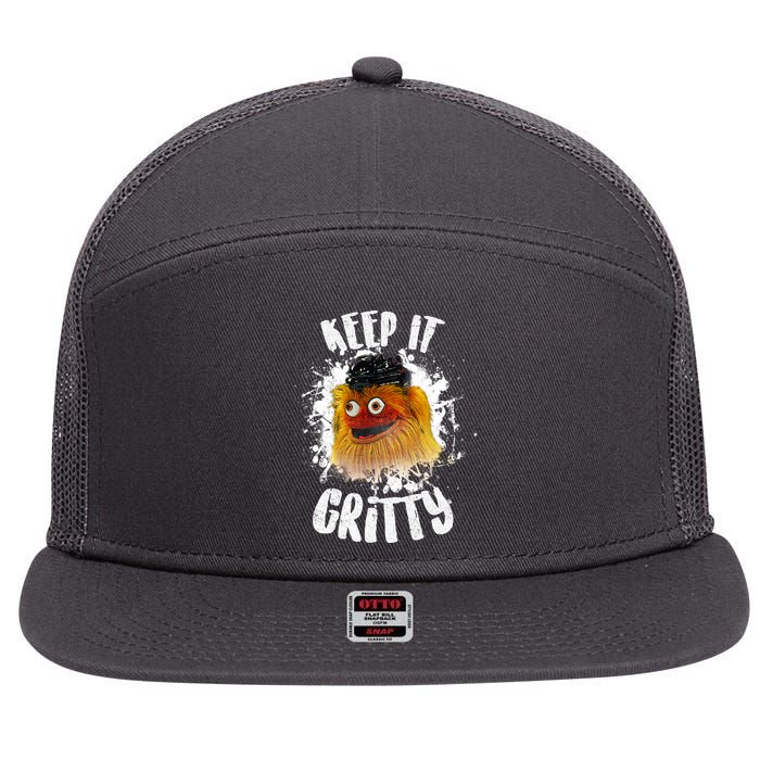 Philly Keep it Gritty Hockey Mascot 7 Panel Mesh Trucker Snapback Hat