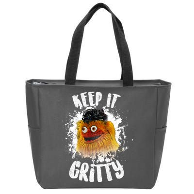Philly Keep it Gritty Hockey Mascot Zip Tote Bag