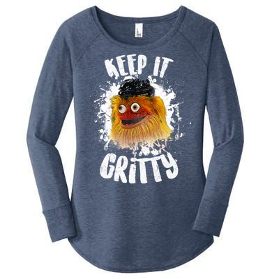 Philly Keep it Gritty Hockey Mascot Women's Perfect Tri Tunic Long Sleeve Shirt