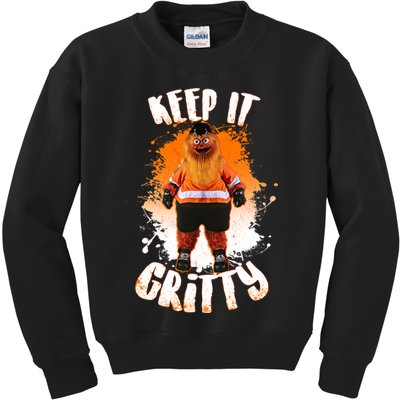 Philly Keep it Gritty Mascot  Kids Sweatshirt