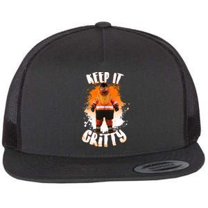 Philly Keep it Gritty Mascot  Flat Bill Trucker Hat