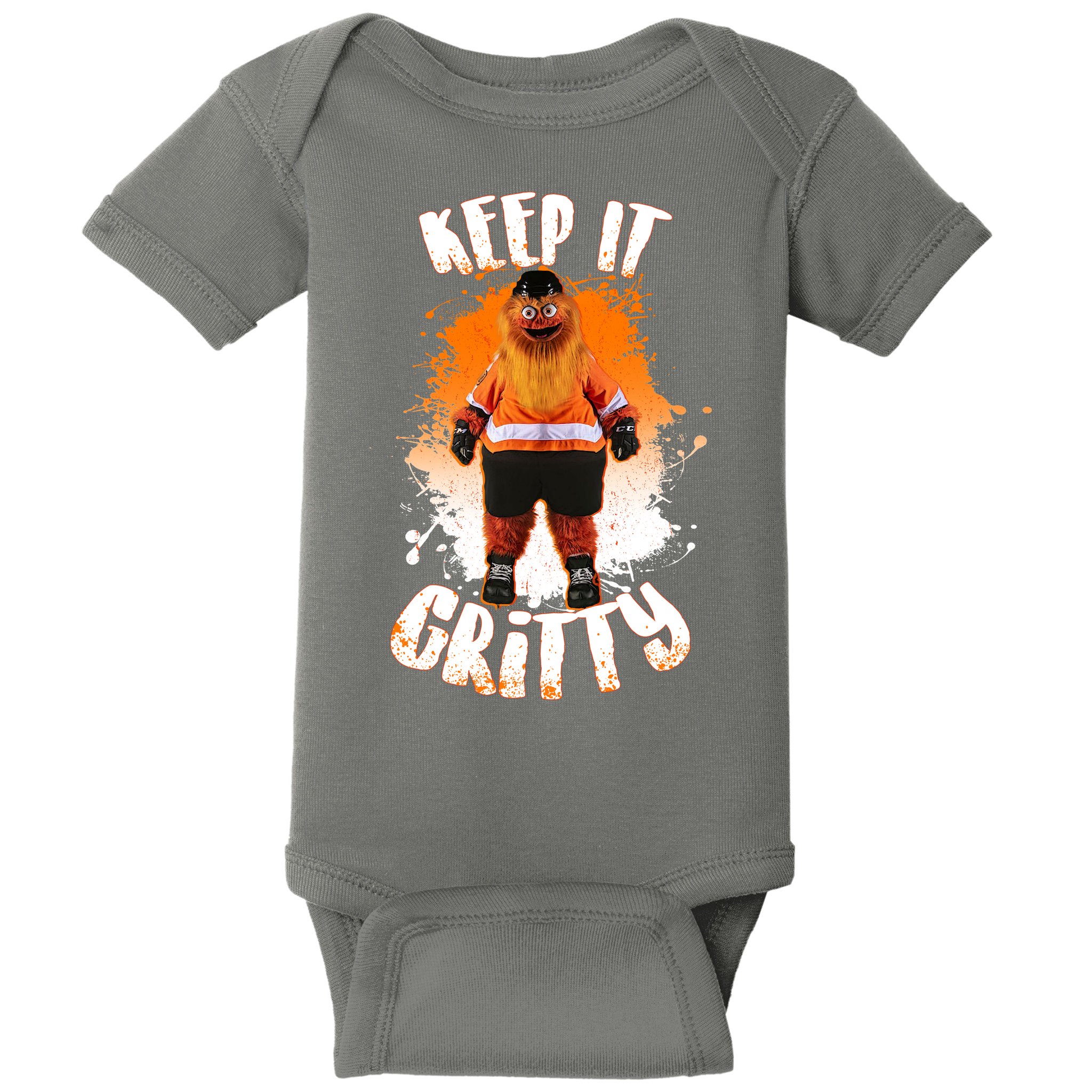 Philly Keep it Gritty Mascot  Baby Bodysuit