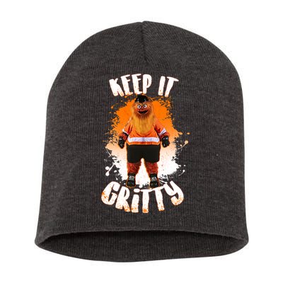 Philly Keep it Gritty Mascot  Short Acrylic Beanie