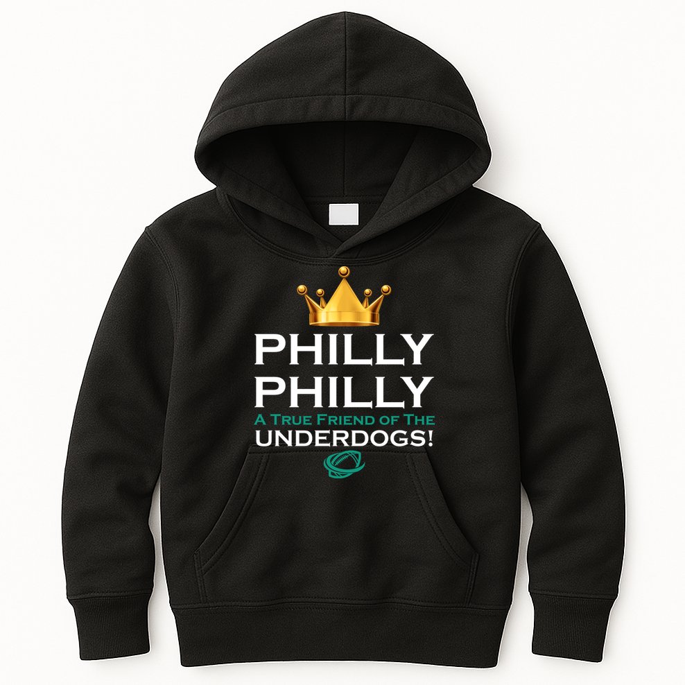 Philly Philly A True Friend of the Underdogs Philadelphia Kids Hoodie