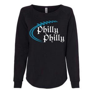 Philly Philly Football Logo Womens California Wash Sweatshirt