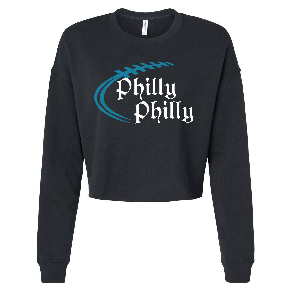 Philly Philly Football Logo Cropped Pullover Crew