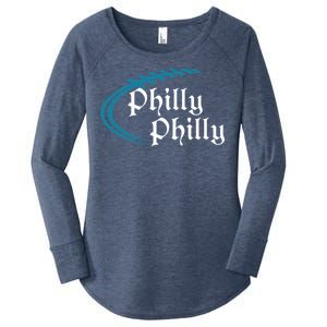 Philly Philly Football Logo Women's Perfect Tri Tunic Long Sleeve Shirt