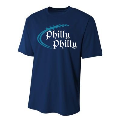 Philly Philly Football Logo Performance Sprint T-Shirt