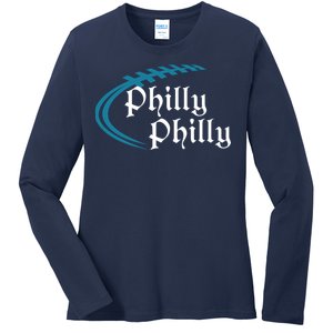 Philly Philly Football Logo Ladies Long Sleeve Shirt