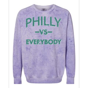 Philly Vs Everybody Colorblast Crewneck Sweatshirt