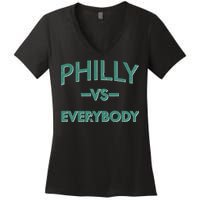 Philly Vs Everybody Women's V-Neck T-Shirt