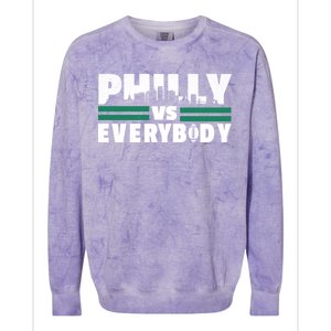 Philly Vs Everybody City Logo Colorblast Crewneck Sweatshirt