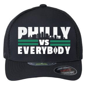 Philly Vs Everybody City Logo Flexfit Unipanel Trucker Cap