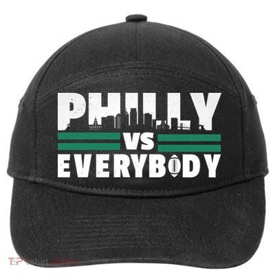 Philly Vs Everybody City Logo 7-Panel Snapback Hat