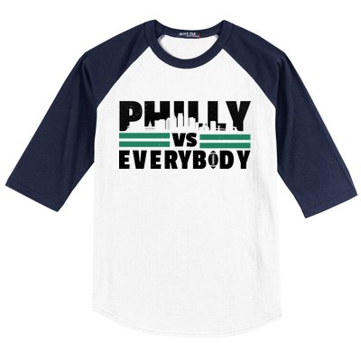 Philly Vs Everybody City Logo Baseball Sleeve Shirt