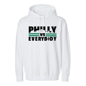 Philly Vs Everybody City Logo Garment-Dyed Fleece Hoodie