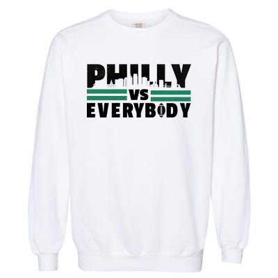 Philly Vs Everybody City Logo Garment-Dyed Sweatshirt