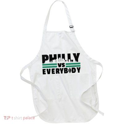 Philly Vs Everybody City Logo Full-Length Apron With Pockets