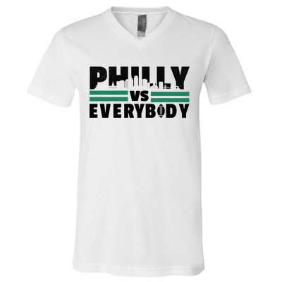 Philly Vs Everybody City Logo V-Neck T-Shirt